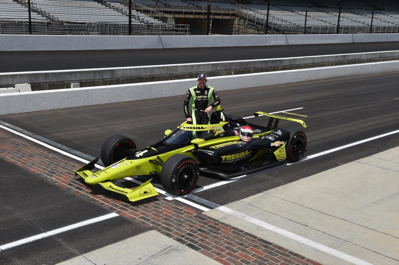 Charlie Kimball on the first day of qualifications for the Indianapolis 500 at the Indianapolis Motor Speedway Saturday, August 15, 2020 -- Photo by: John Cote