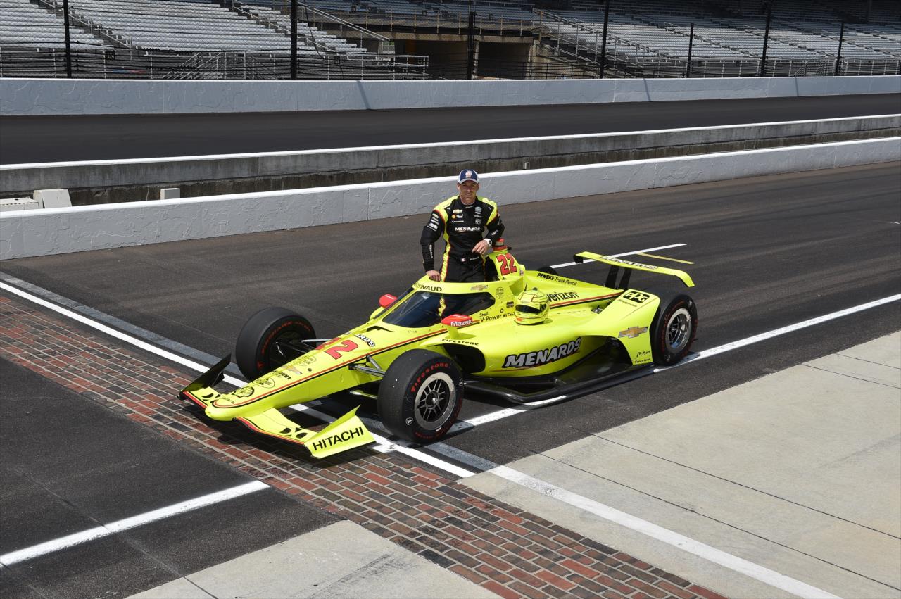 Simon Pagenaud on the first day of qualifications for the Indianapolis 500 at the Indianapolis Motor Speedway Saturday, August 15, 2020 -- Photo by: John Cote