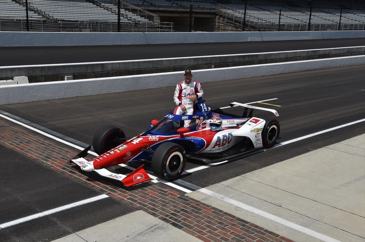 Tony Kanaan on the first day of qualifications for the Indianapolis 500 at the Indianapolis Motor Speedway Saturday, August 15, 2020 -- Photo by: John Cote