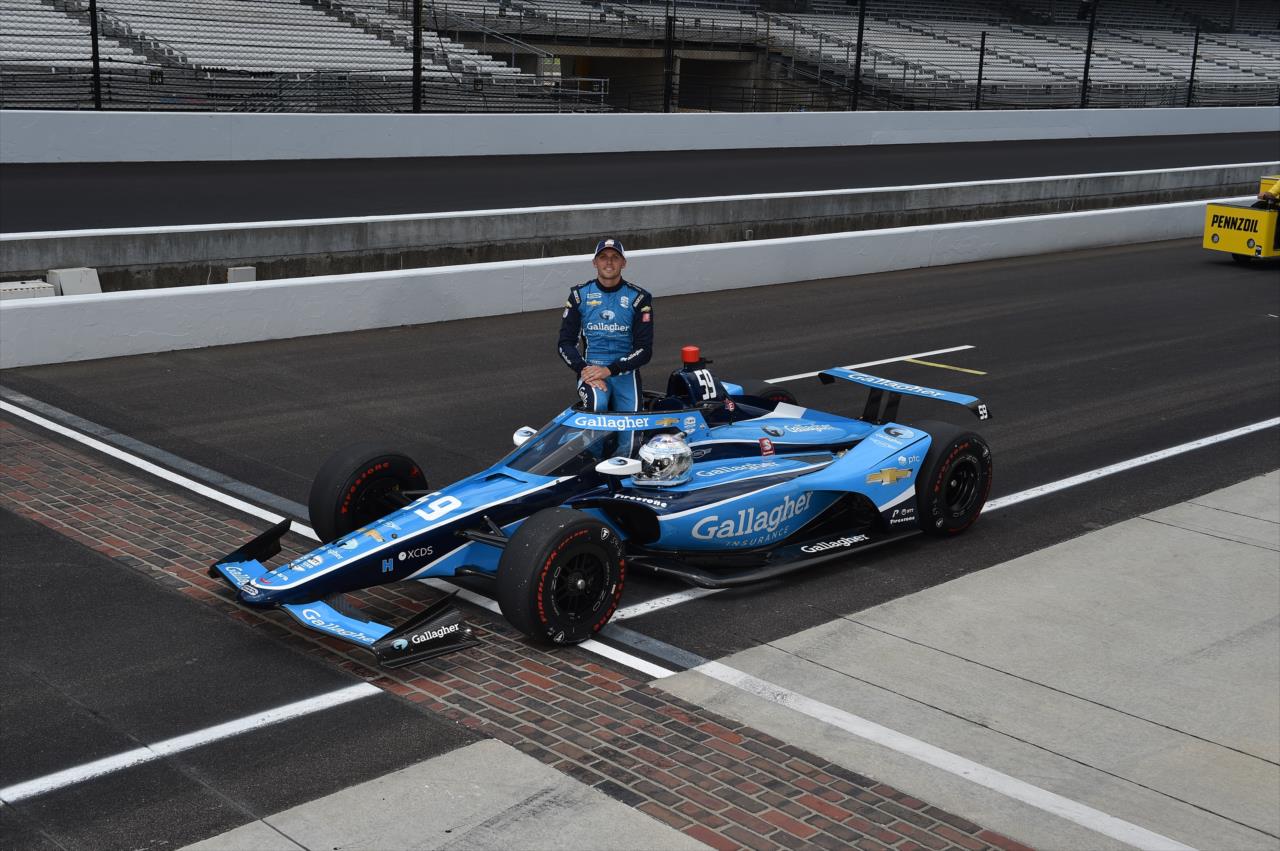 Max Chilton on the first day of qualifications for the Indianapolis 500 at the Indianapolis Motor Speedway Saturday, August 15, 2020 -- Photo by: John Cote
