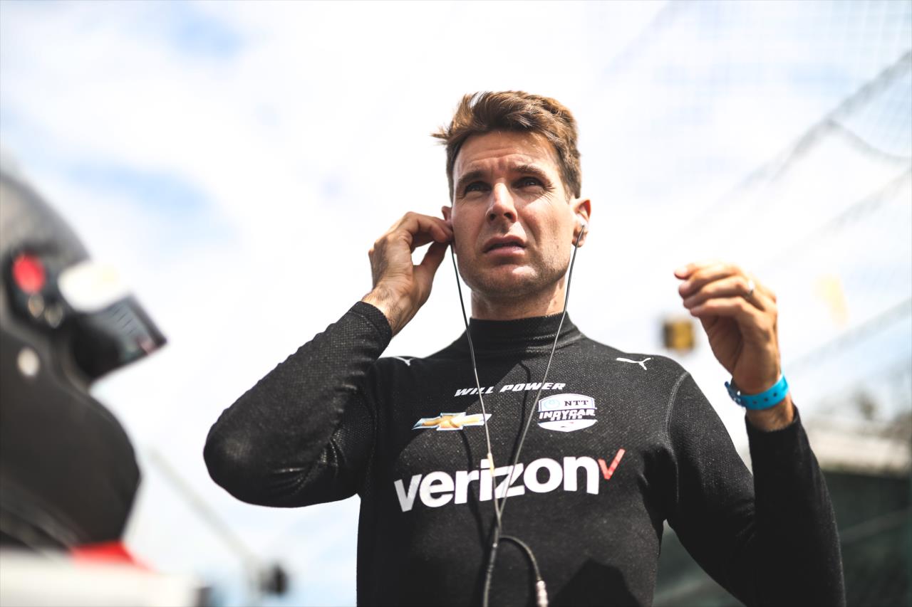 Will Power during practice for the Indianapolis 500 at the Indianapolis Motor Speedway Friday, August 14, 2020 -- Photo by: Joe Skibinski
