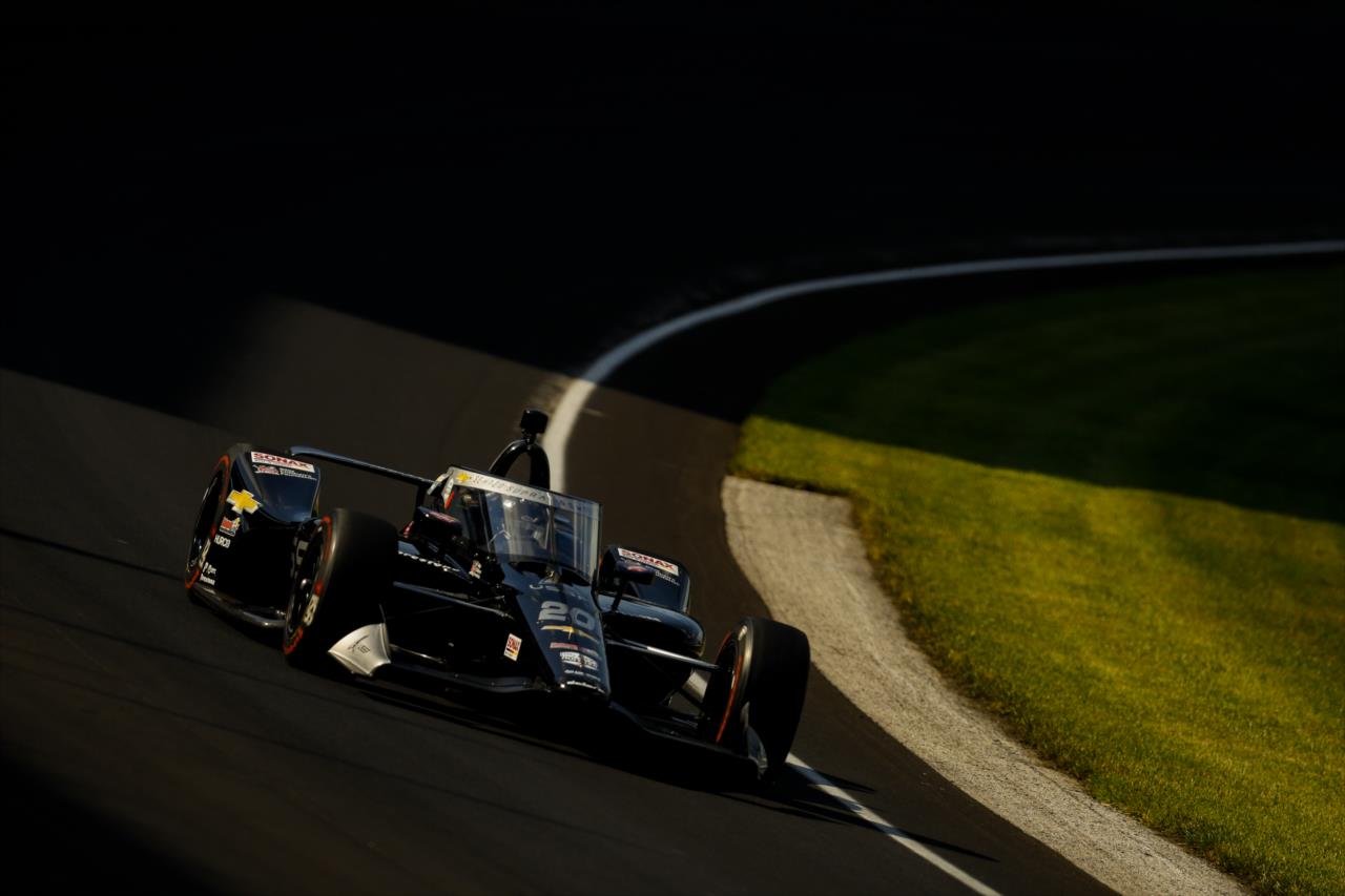 Ed Carpenter during practice for the Indianapolis 500 at the Indianapolis Motor Speedway Friday, August 14, 2020 -- Photo by: Joe Skibinski