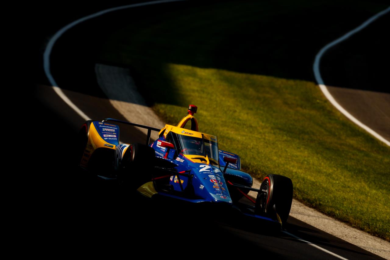 Alexander Rossi during practice for the Indianapolis 500 at the Indianapolis Motor Speedway Friday, August 14, 2020 -- Photo by: Joe Skibinski