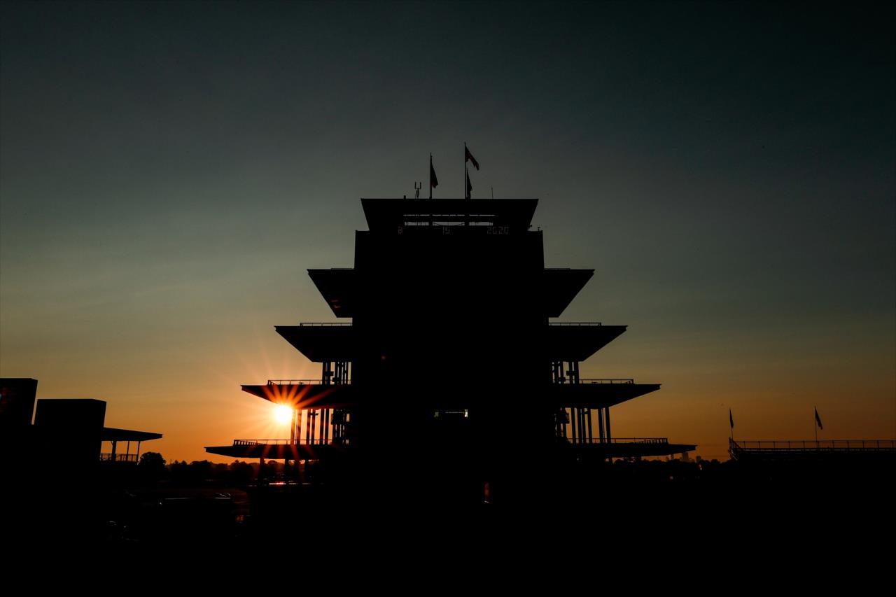 Sunrise at the Indianapolis Motor Speedway -- Photo by: Joe Skibinski