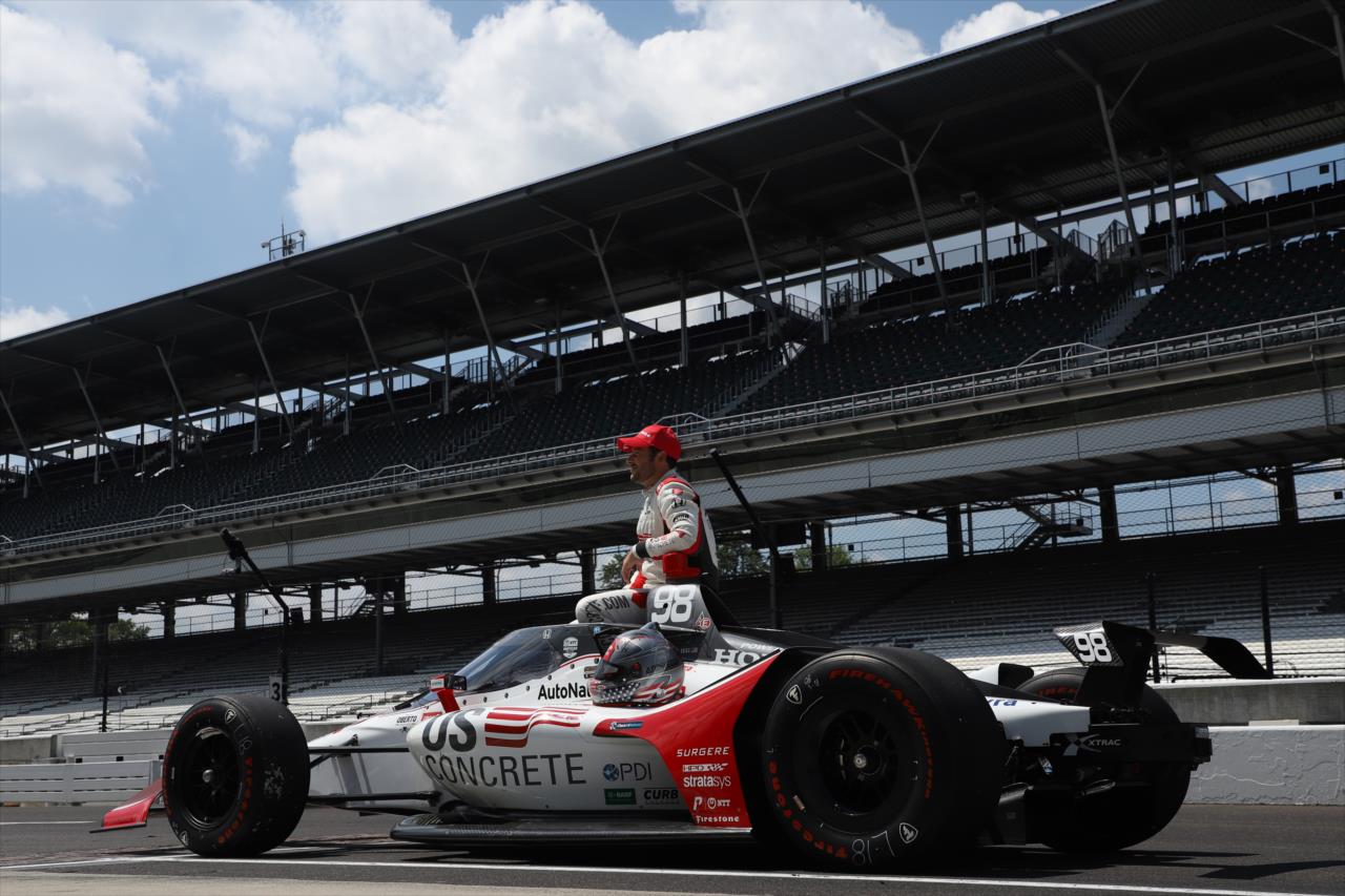 Marco Andretti during qualifying for the Indianapolis 500 at the Indianapolis Motor Speedway Saturday, August 15, 2020 -- Photo by: Matt Fraver