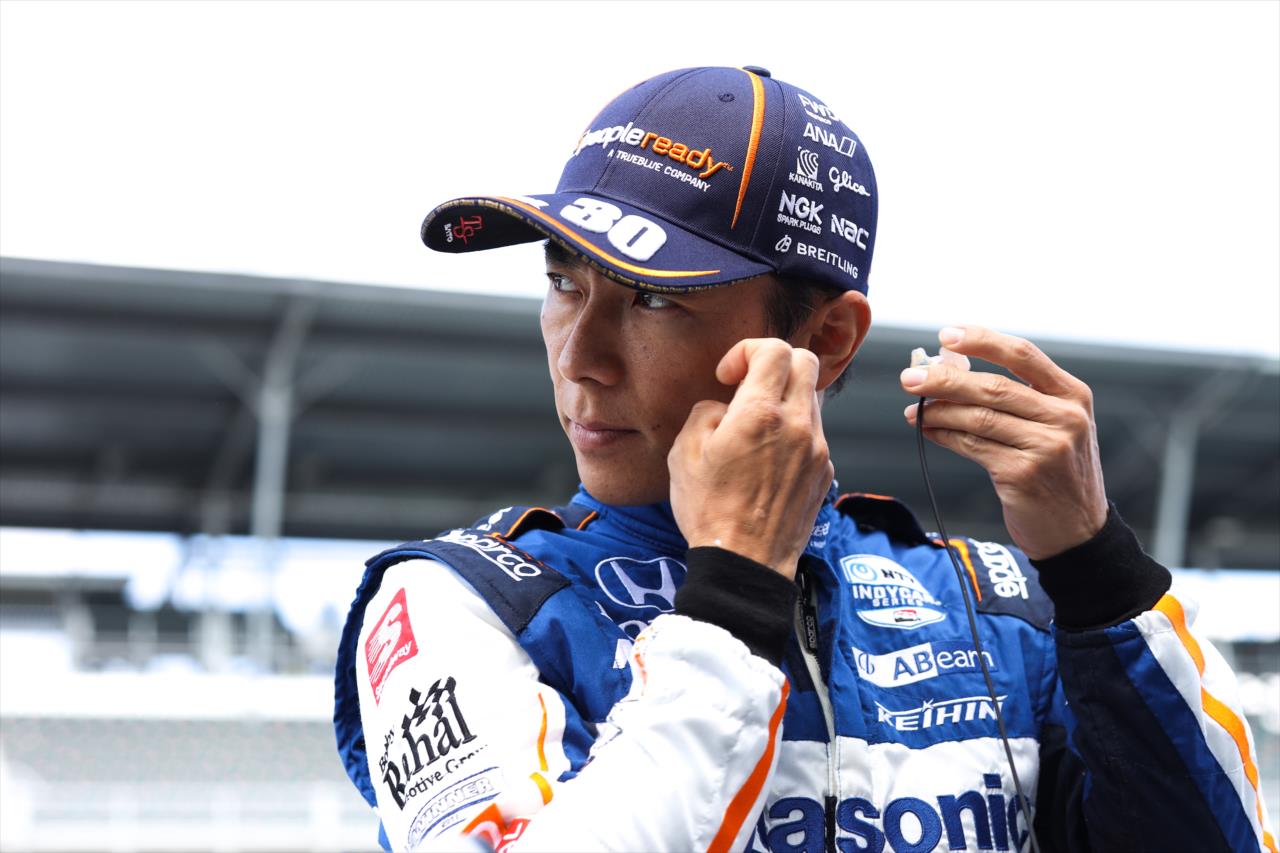 Takuma Sato on Pole Day for the Indianapolis 500 at the Indianapolis Motor Speedway Sunday, August 16, 2020 -- Photo by: Chris Owens
