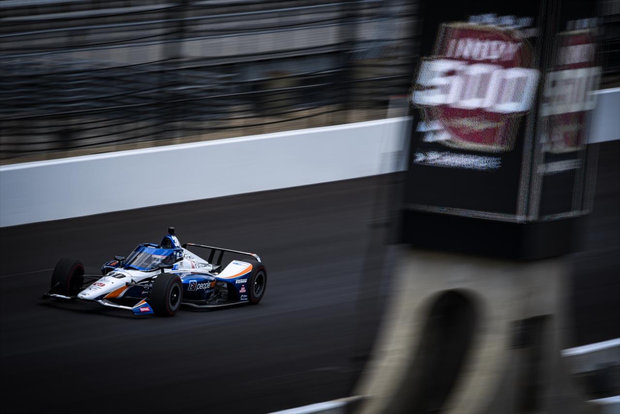 Takuma Sato on Pole Day for the Indianapolis 500 at the Indianapolis Motor Speedway Sunday, August 16, 2020 -- Photo by: James  Black