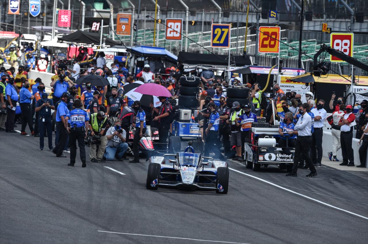 Graham Rahal on Pole Day for the Indianapolis 500 at the Indianapolis Motor Speedway Sunday, August 16, 2020 -- Photo by: John Cote