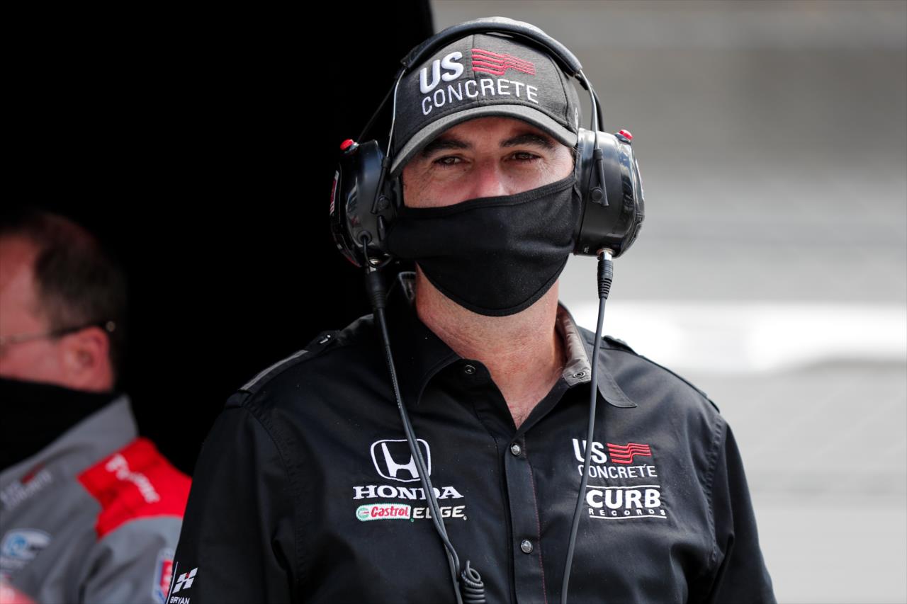 Bryan Herta on Pole Day for the Indianapolis 500 at the Indianapolis Motor Speedway Sunday, August 16, 2020 -- Photo by: Joe Skibinski