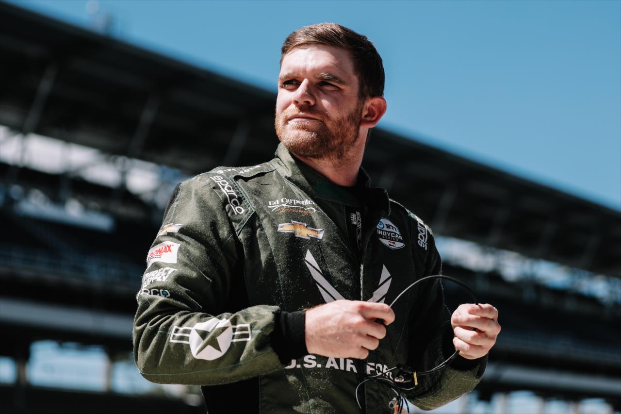 Conor Daly on Pole Day for the Indianapolis 500 at the Indianapolis Motor Speedway Sunday, August 16, 2020 -- Photo by: Joe Skibinski