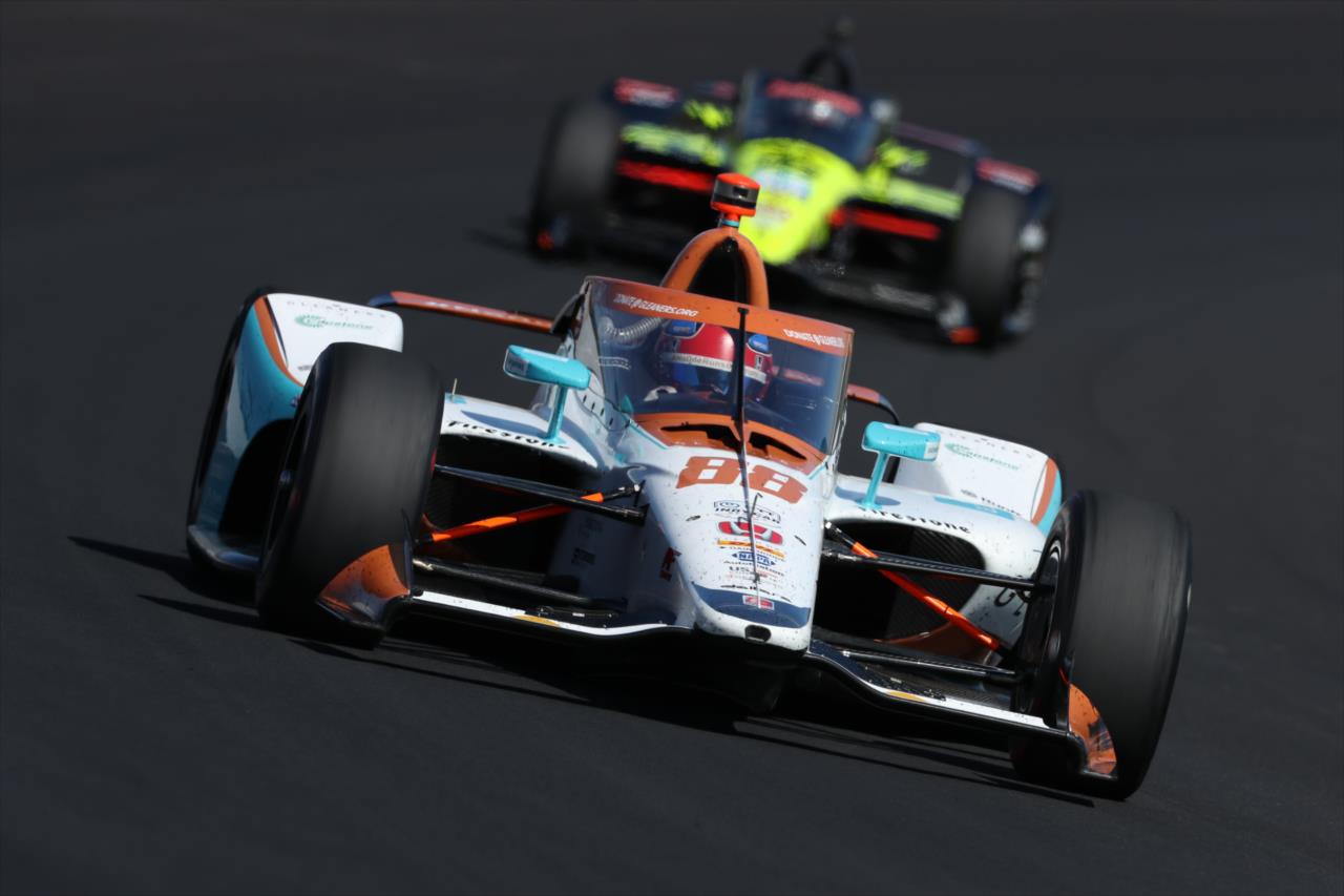 Colton Herta on Pole Day for the Indianapolis 500 at the Indianapolis Motor Speedway Sunday, August 16, 2020 -- Photo by: Matt Fraver
