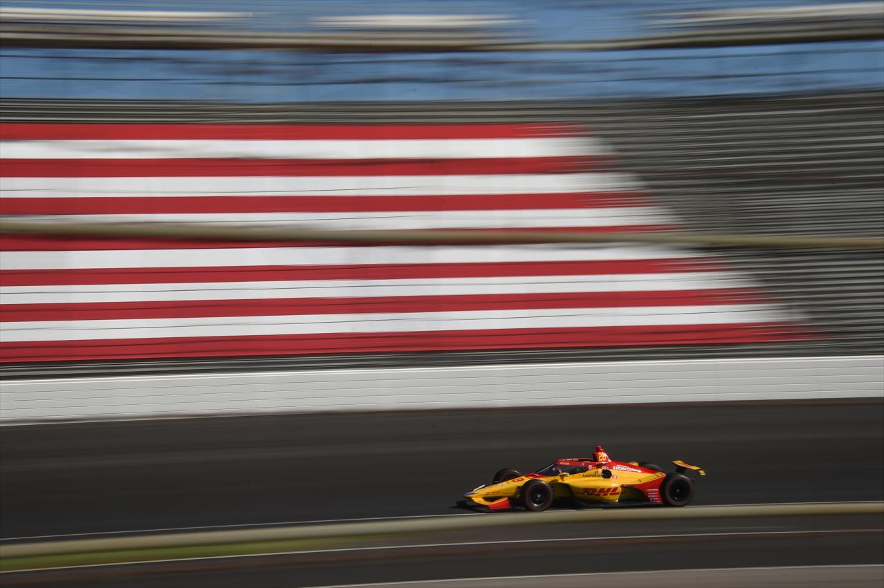 Ryan Hunter-Reay on Pole Day for the Indianapolis 500 at the Indianapolis Motor Speedway Sunday, August 16, 2020 -- Photo by: Chris Owens