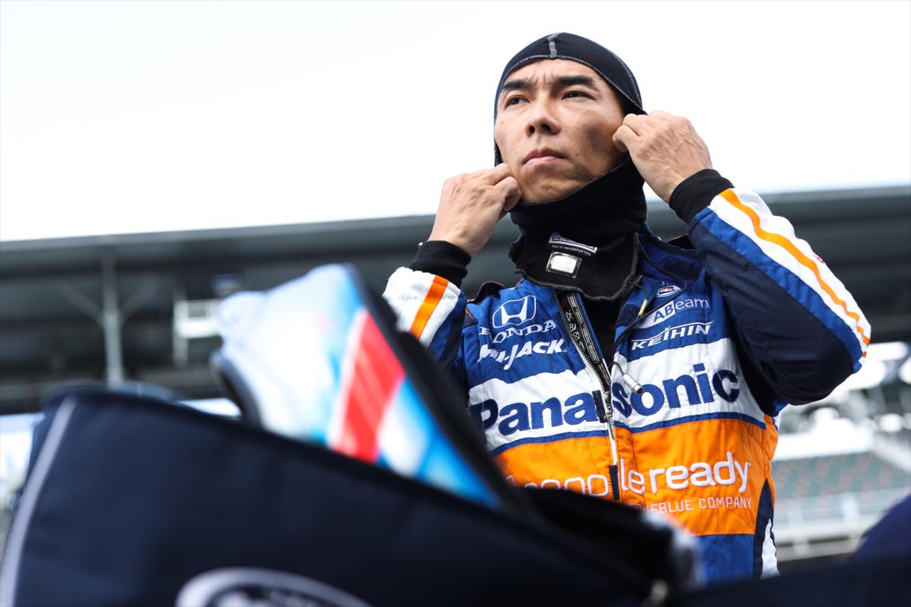 Takuma Sato on Pole Day for the Indianapolis 500 at the Indianapolis Motor Speedway Sunday, August 16, 2020 -- Photo by: Chris Owens