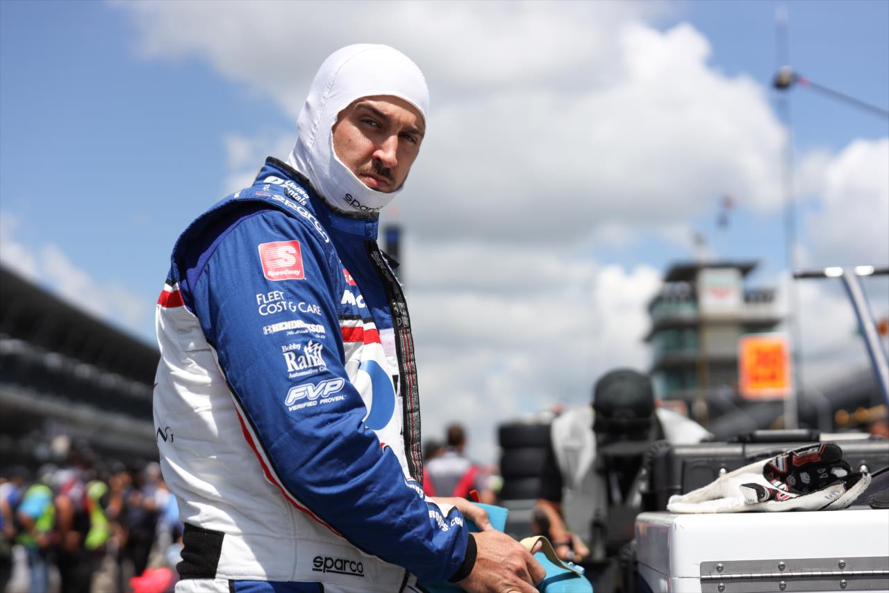 Graham Rahal on Pole Day for the Indianapolis 500 at the Indianapolis Motor Speedway Sunday, August 16, 2020 -- Photo by: Chris Owens