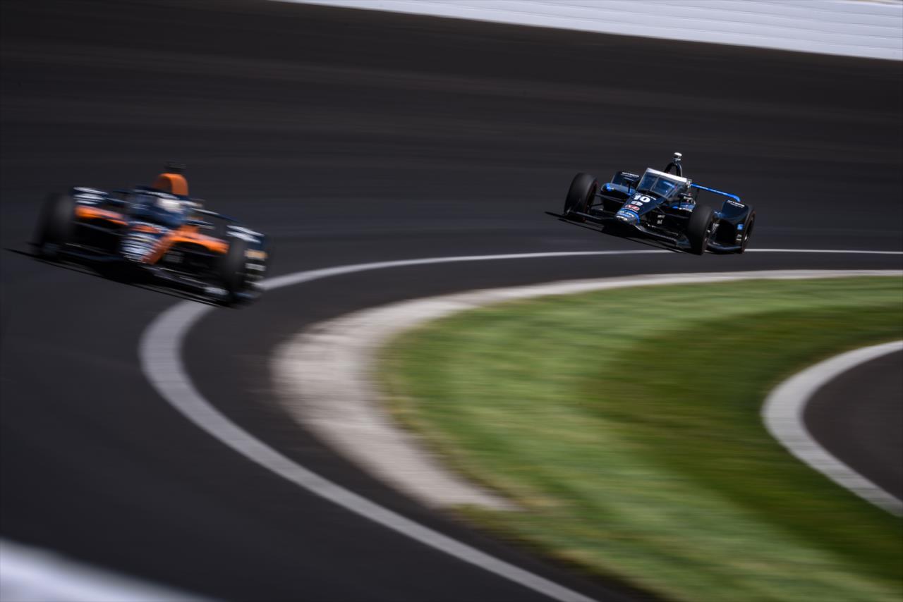 Felix Rosenqvist on Pole Day for the Indianapolis 500 at the Indianapolis Motor Speedway Sunday, August 16, 2020 -- Photo by: James  Black