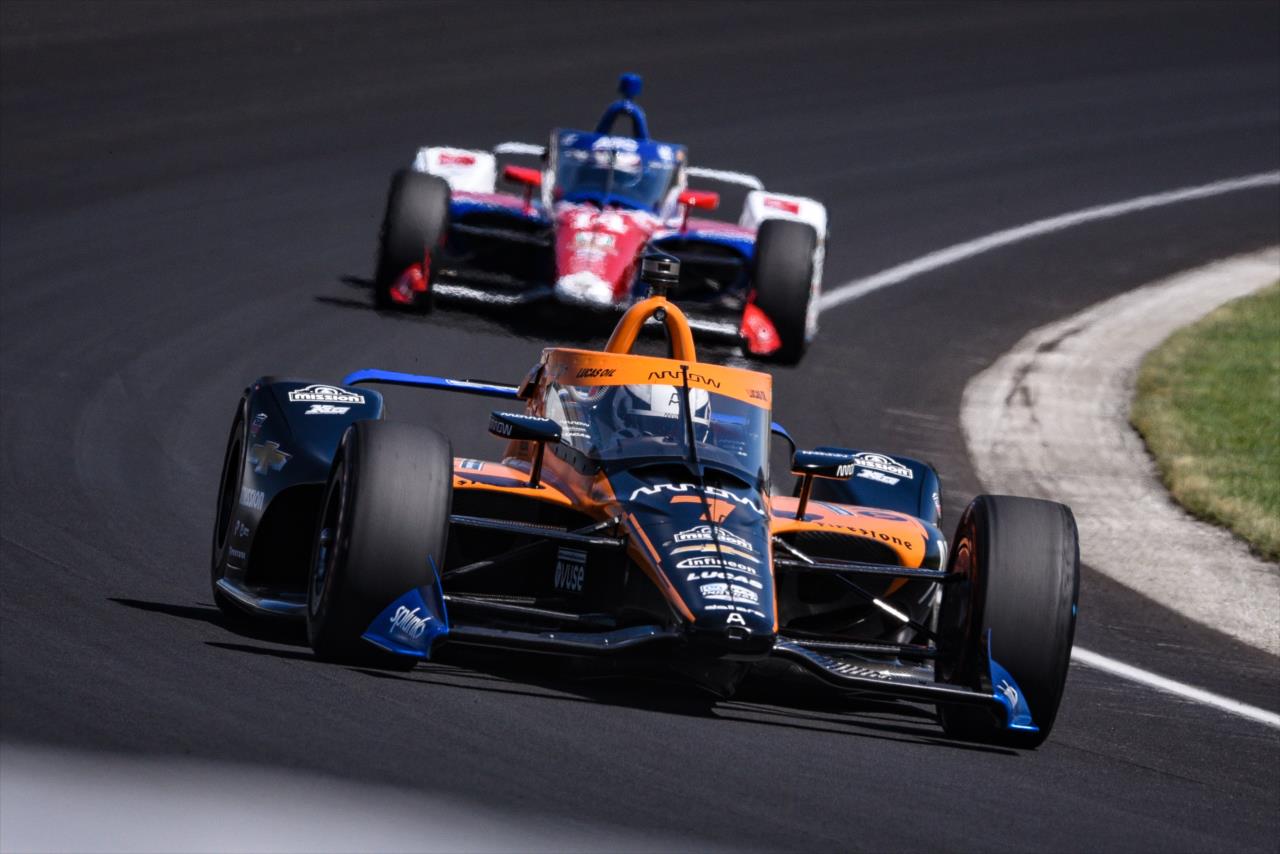 Oliver Askew on Pole Day for the Indianapolis 500 at the Indianapolis Motor Speedway Sunday, August 16, 2020 -- Photo by: James  Black