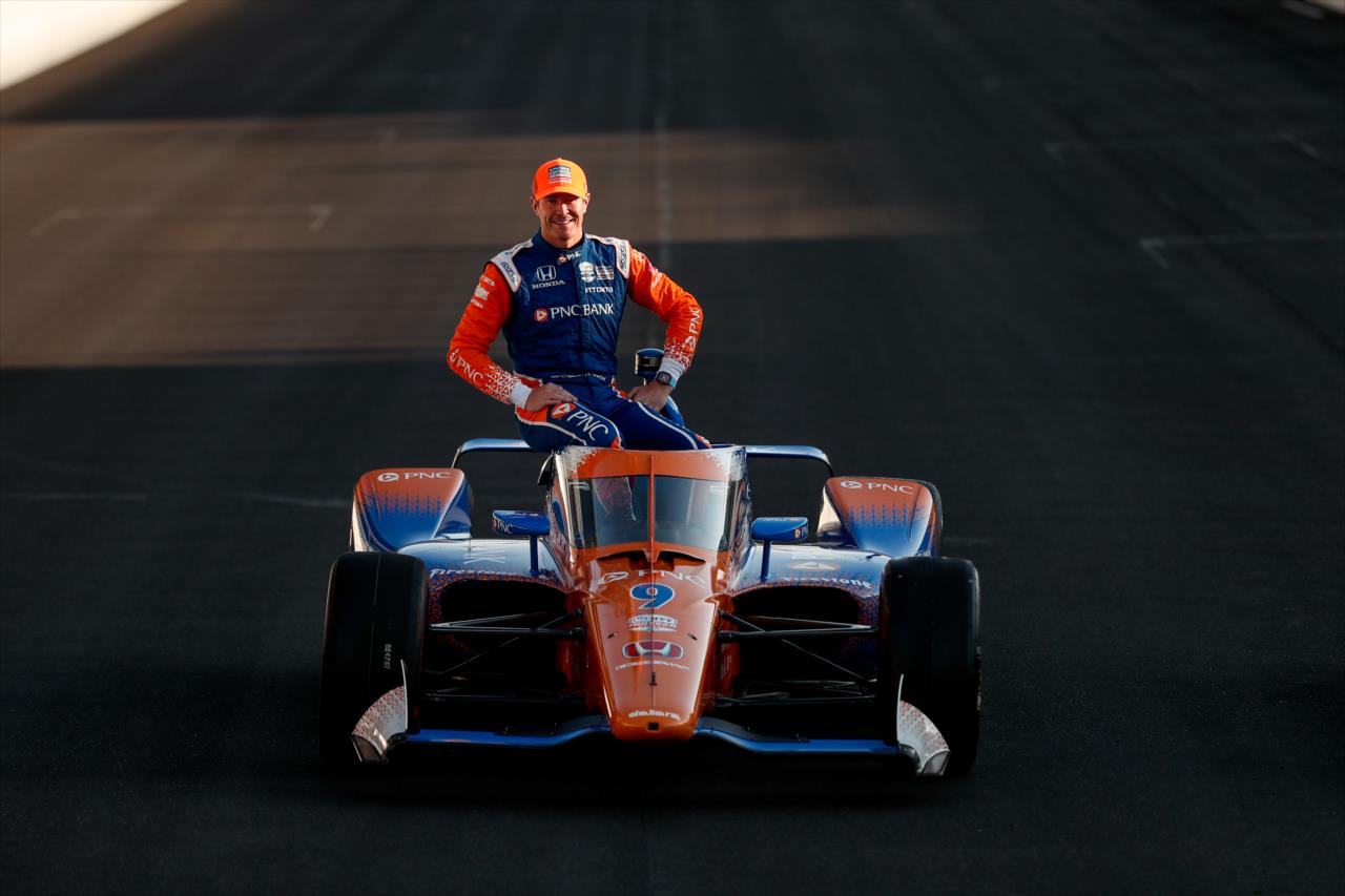 Scott Dixon during the Day After Shoot for the Indianapolis 500 at the Indianapolis Motor Speedway Monday, August 17, 2020 -- Photo by: Joe Skibinski