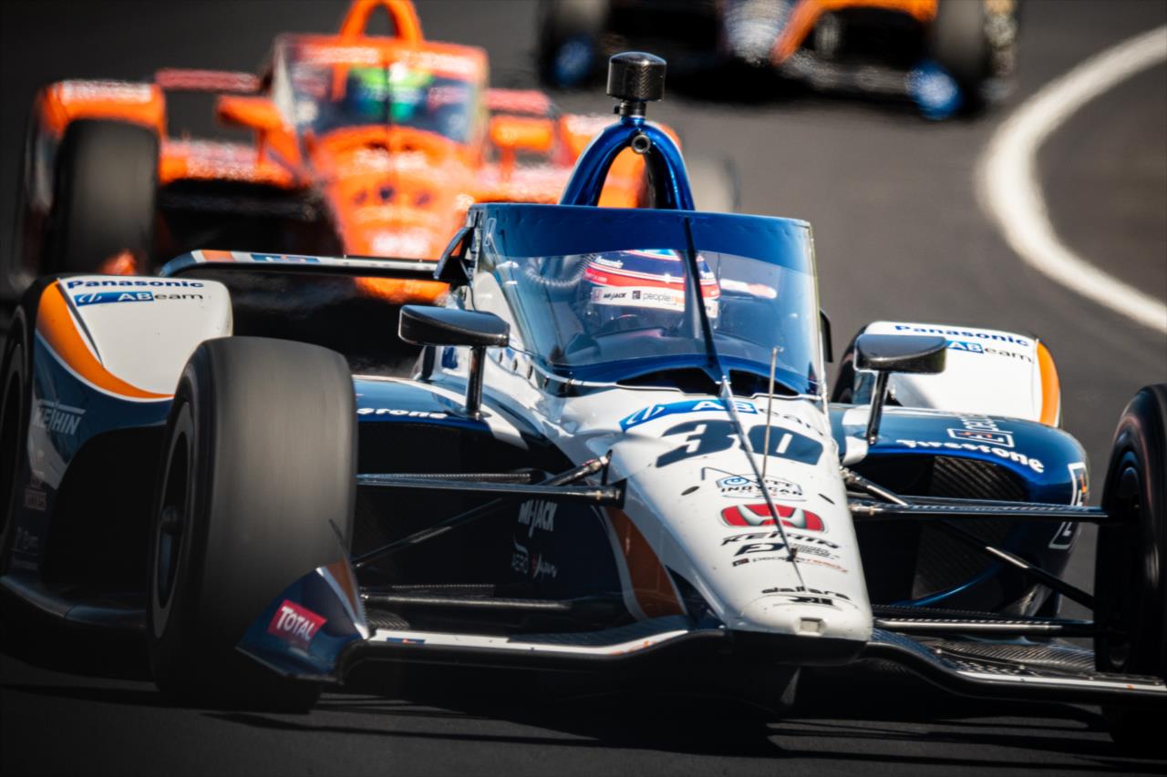Takuma Sato on Pole Day for the Indianapolis 500 at the Indianapolis Motor Speedway Sunday, August 16, 2020 -- Photo by: Karl Zemlin