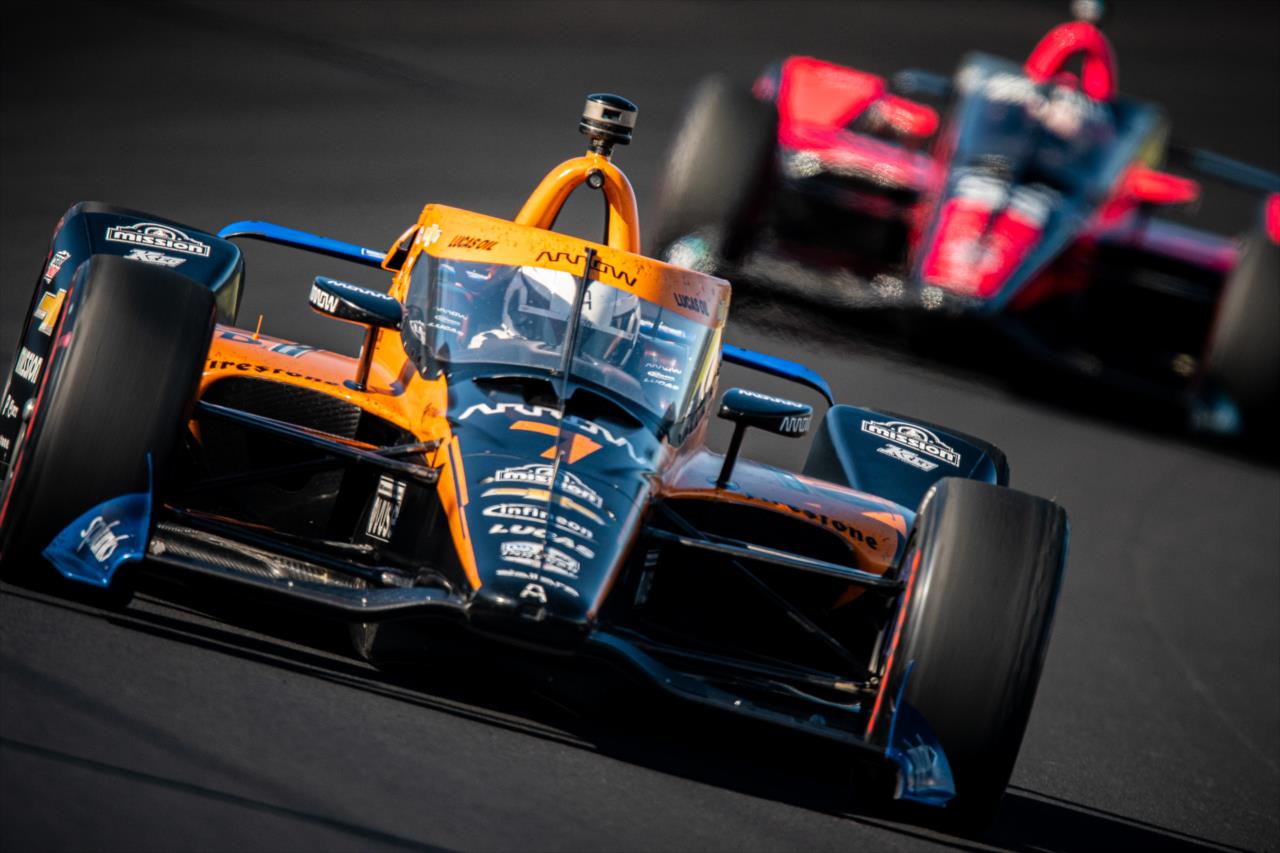 Oliver Askew on Pole Day for the Indianapolis 500 at the Indianapolis Motor Speedway Sunday, August 16, 2020 -- Photo by: Karl Zemlin