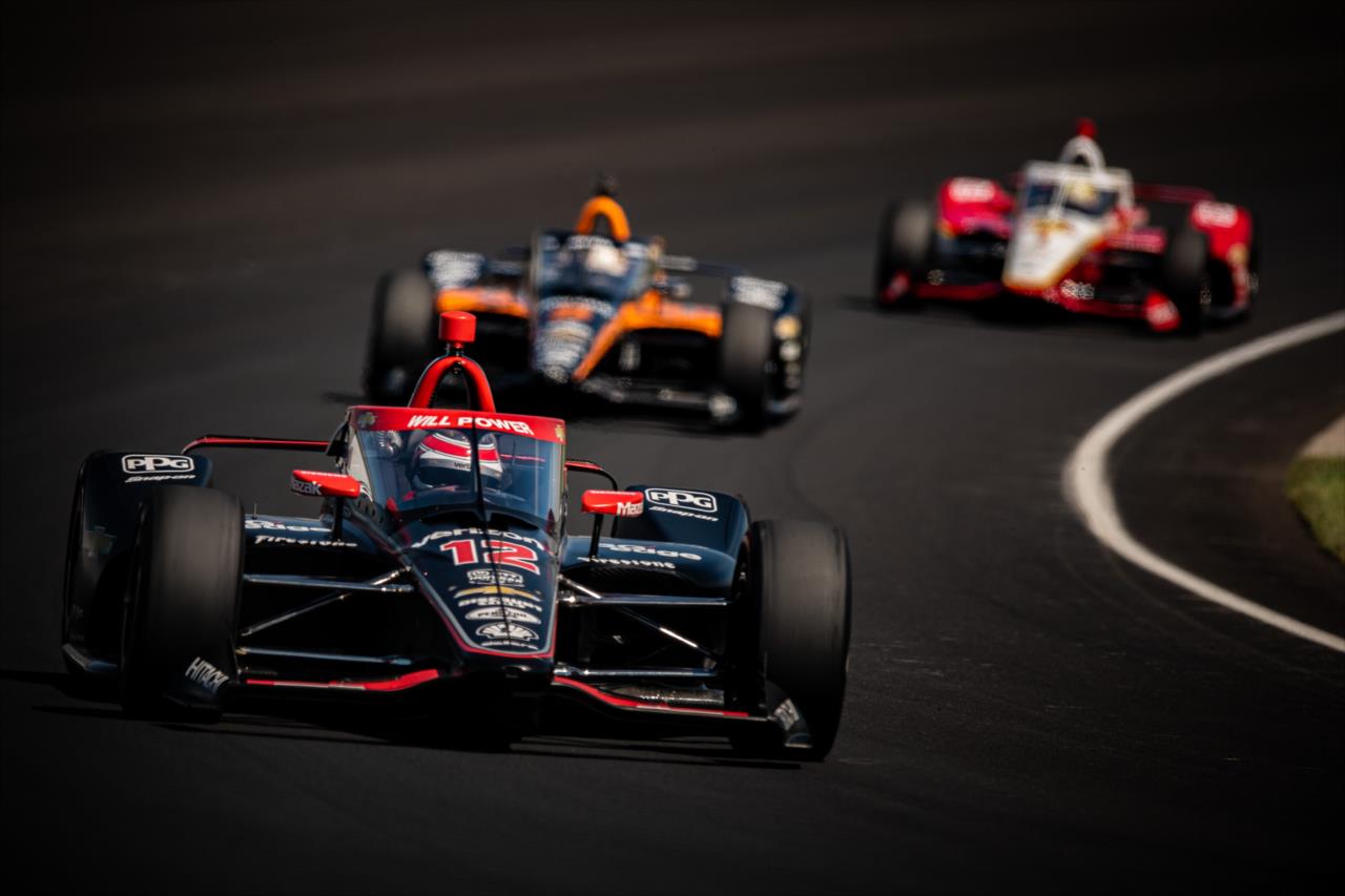 Will Power on Pole Day for the Indianapolis 500 at the Indianapolis Motor Speedway Sunday, August 16, 2020 -- Photo by: Karl Zemlin