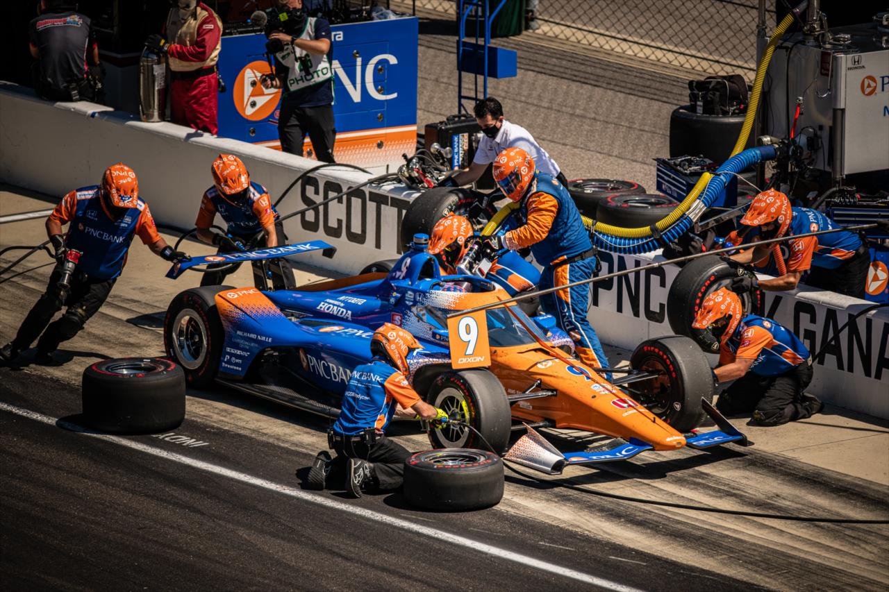 Scott Dixon during Indianapolis 500 Miller Lite Carb Day at the Indianapolis Motor Speedway Friday, August 21, 2020 -- Photo by: Karl Zemlin