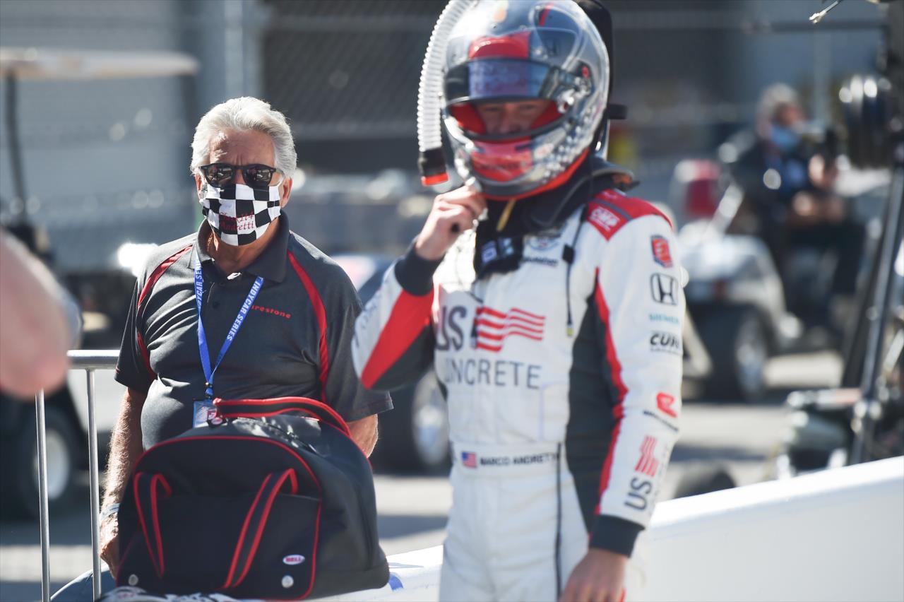Mario Andretti during Indianapolis 500 Miller Lite Carb Day at the Indianapolis Motor Speedway Friday, August 21, 2020 -- Photo by: Chris Owens