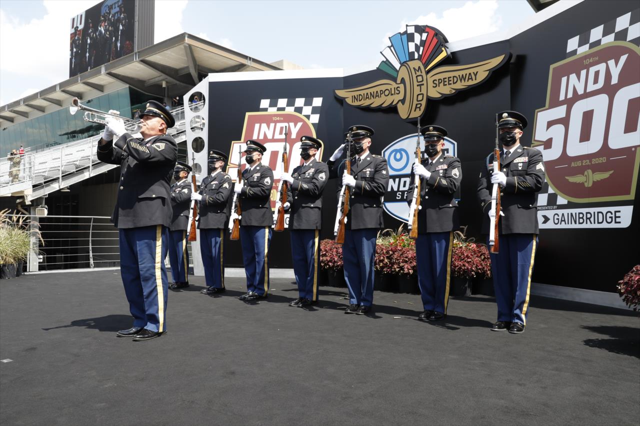 Taps prior to the 104th Running of the Indianapolis 500 presented by Gainbridge at the Indianapolis Motor Speedway Sunday, August 23, 2020 -- Photo by: Chris Jones