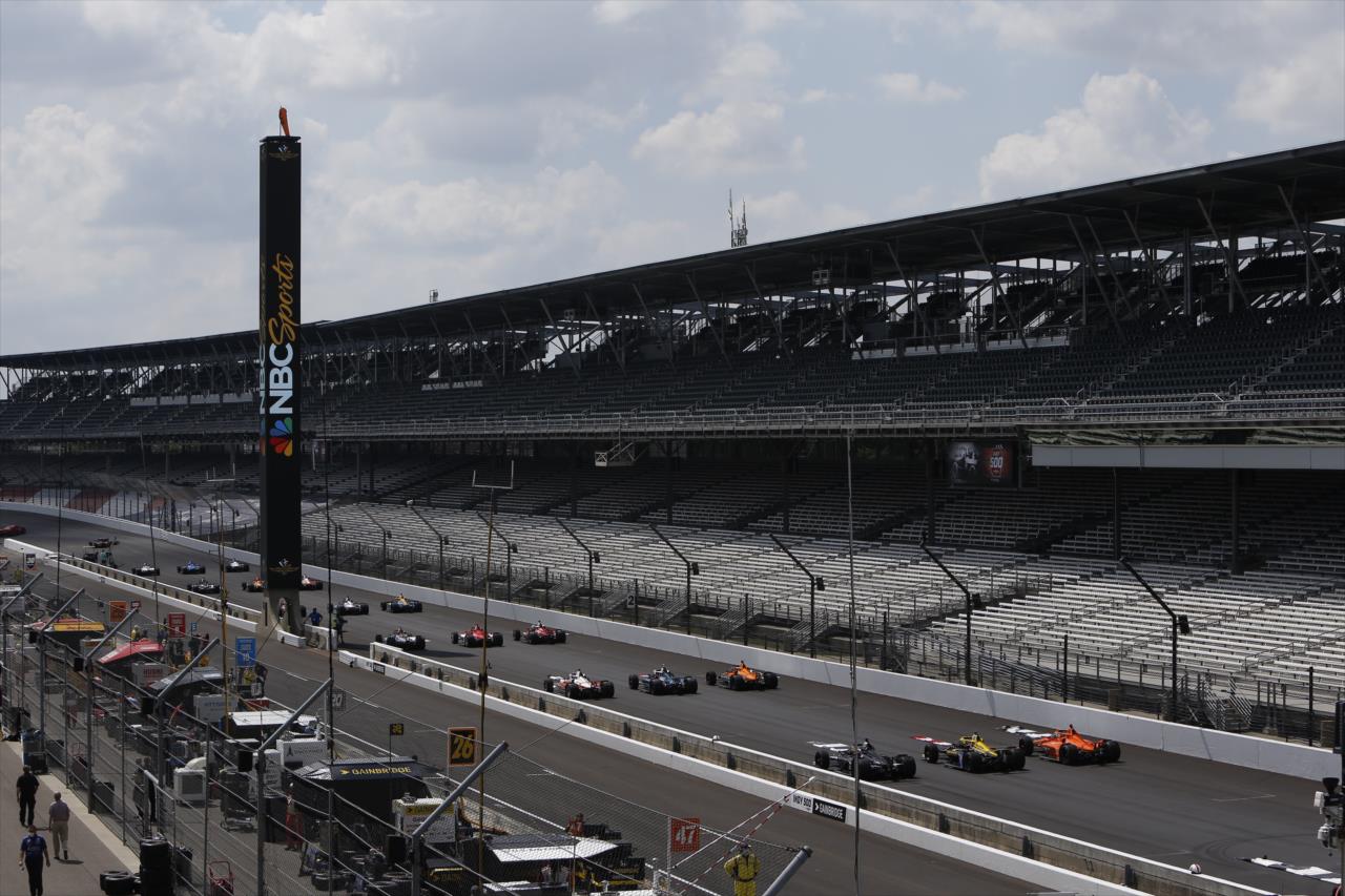 Pre-Race Grid at the 104th Running of the Indianapolis 500 presented by Gainbridge at the Indianapolis Motor Speedway Sunday, August 23, 2020 -- Photo by: Chris Jones