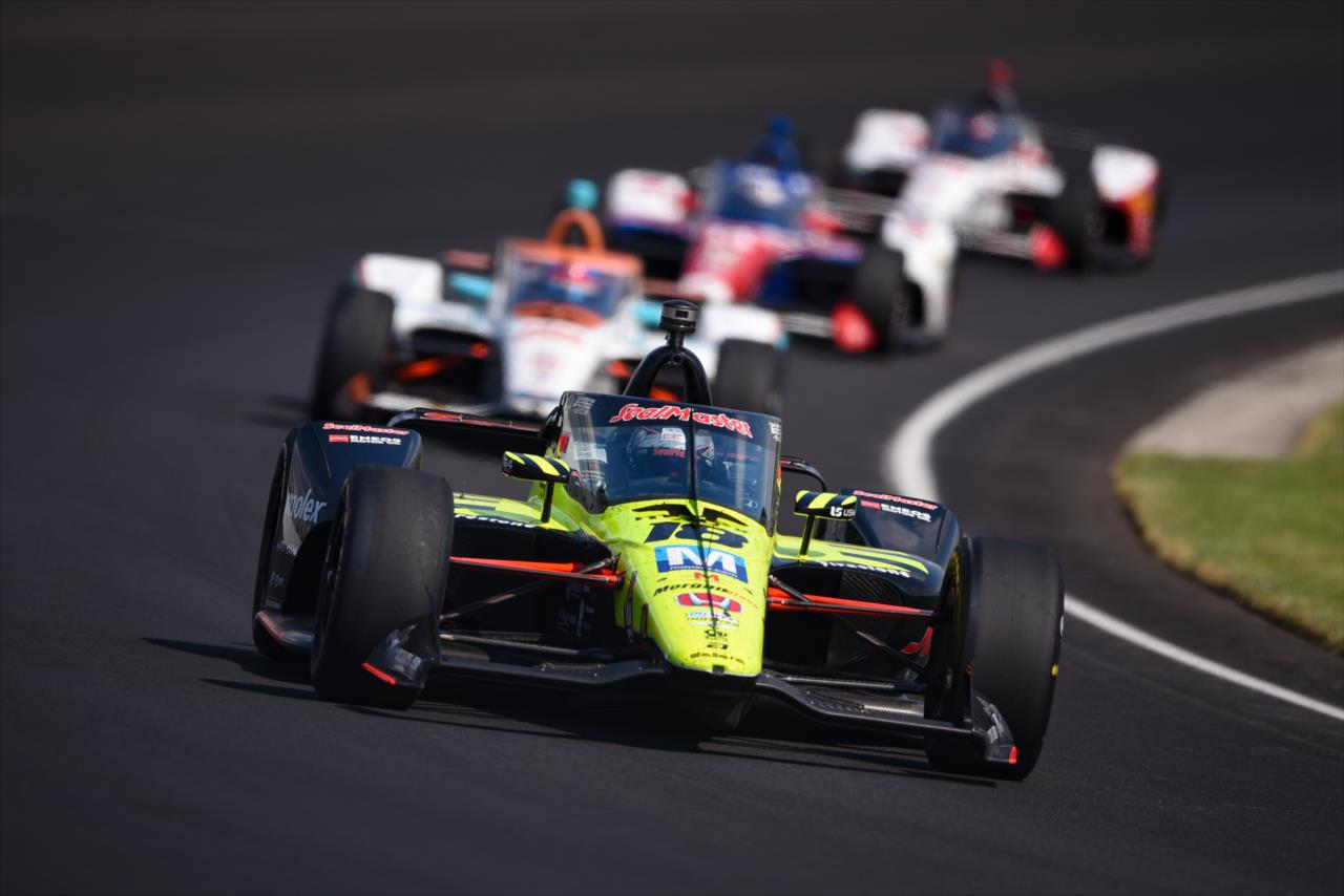Santino Ferrucci during the 104th Running of the Indianapolis 500 presented by Gainbridge Sunday, August 23, 2020 -- Photo by: James  Black