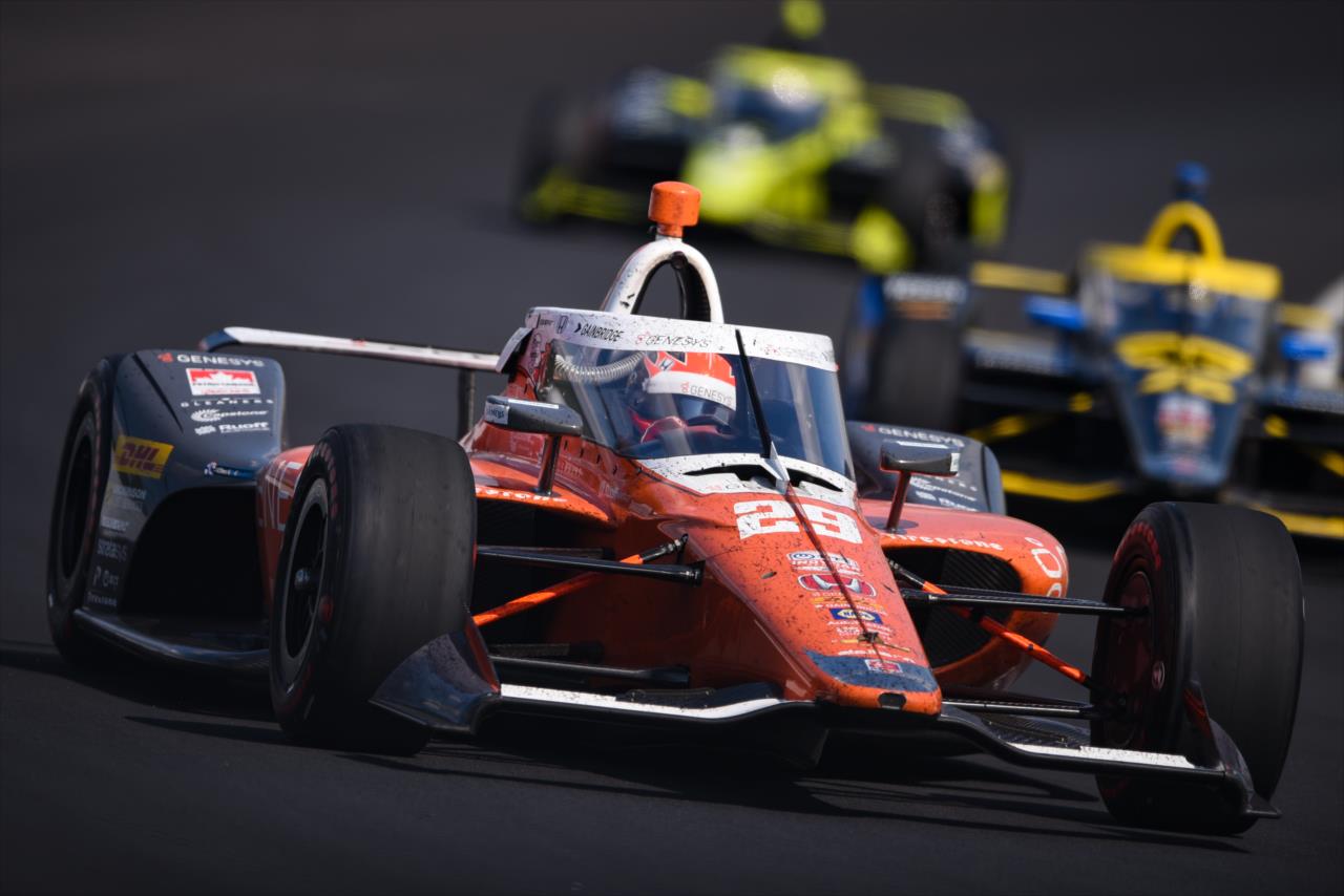 James Hinchcliffe during the 104th Running of the Indianapolis 500 presented by Gainbridge Sunday, August 23, 2020 -- Photo by: James  Black