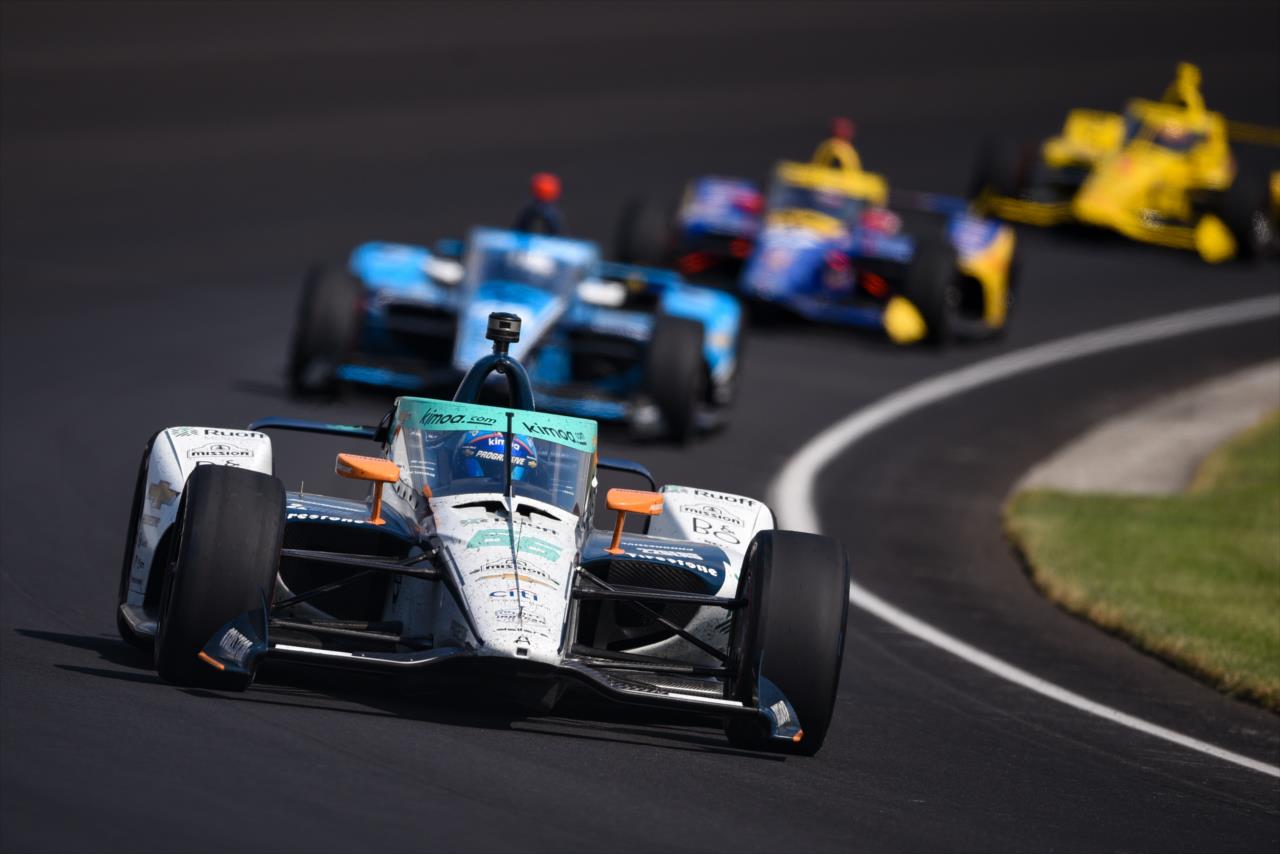 Fernando Alonso during the 104th Running of the Indianapolis 500 presented by Gainbridge Sunday, August 23, 2020 -- Photo by: James  Black