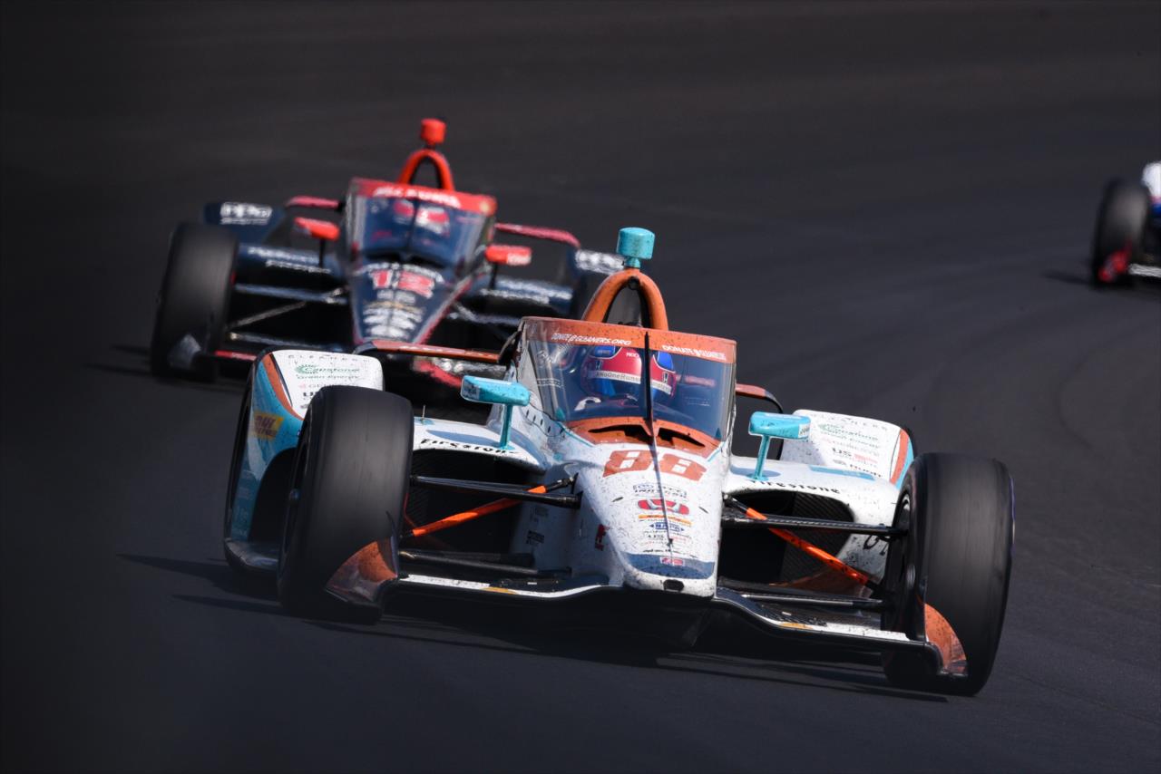 Colton Herta during the 104th Running of the Indianapolis 500 presented by Gainbridge Sunday, August 23, 2020 -- Photo by: James  Black