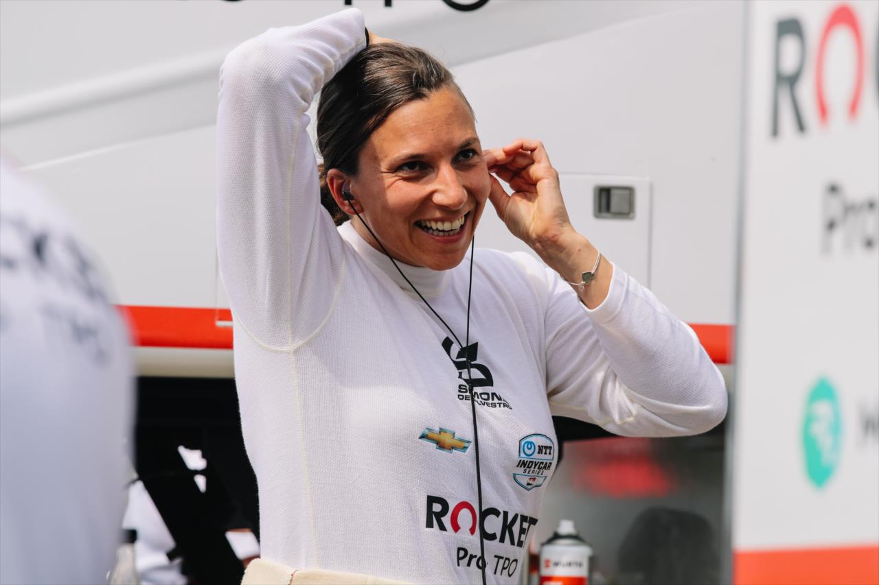 Simona De Silvestro - Indianapolis 500 Practice -- Photo by: Joe Skibinski