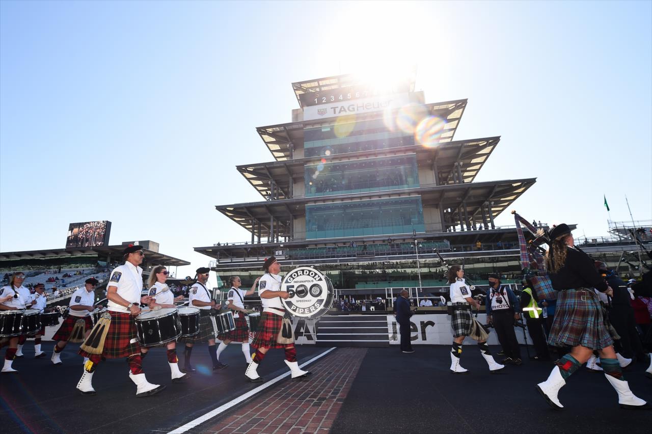Gordon Pipers - 105th Running of the Indianapolis 500 presented by Gainbridge -- Photo by: Chris Owens