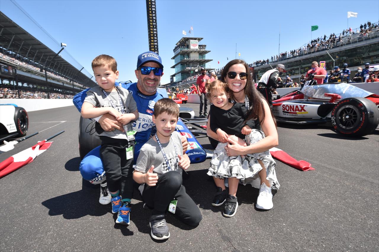 Tony and Lauren Kanaan family - 105th Running of the Indianapolis 500 presented by Gainbridge -- Photo by: Chris Owens