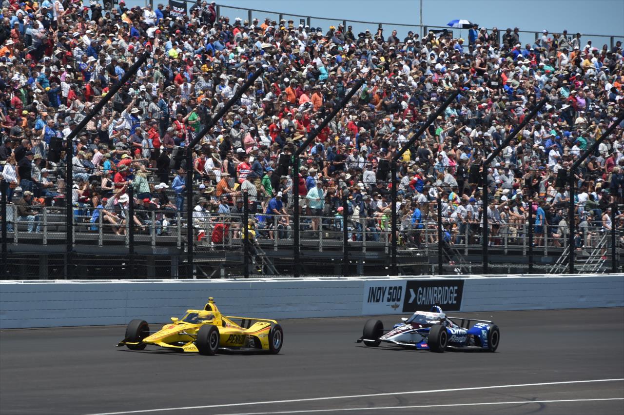 Scott McLaughlin and Graham Rahal - Indianapolis 500 presented by Gainbridge -- Photo by: Chris Owens