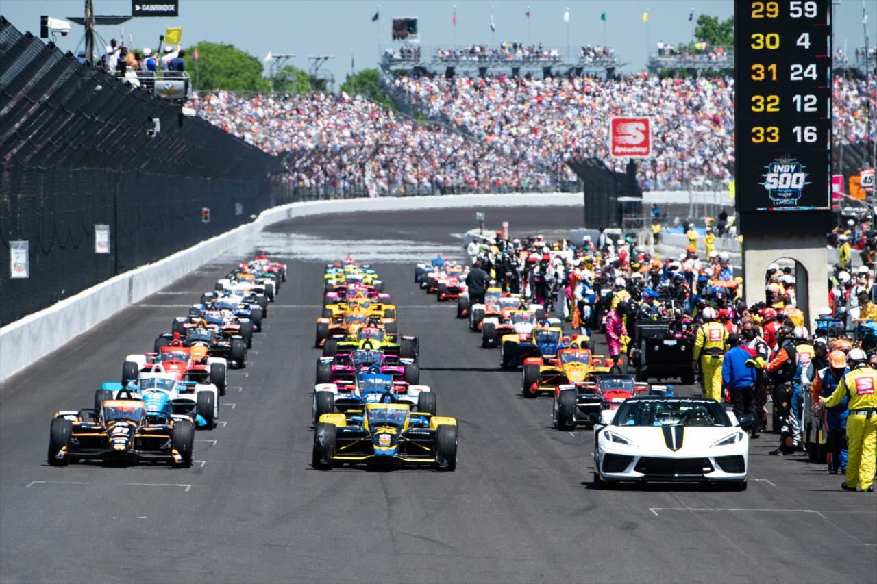 Pre-Race Grid - 105th Running of the Indianapolis 500 presented by Gainbridge -- Photo by: Karl Zemlin