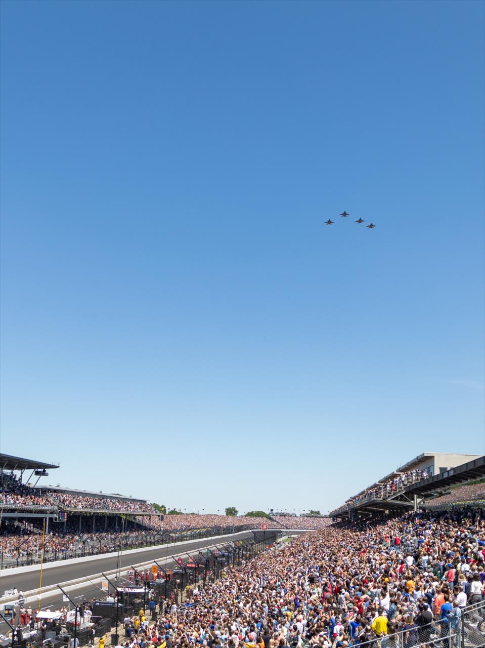 Pre-Race Flyover - 105th Running of the Indianapolis 500 presented by Gainbridge -- Photo by: Sean Birkle