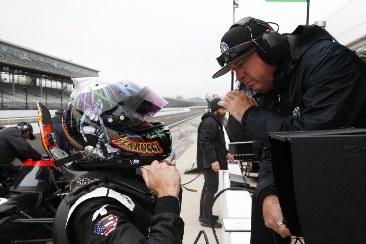 Santino Ferrucci and Buddy Rice - Indianapolis 500 Open Test - By: Chris Jones -- Photo by: Chris Jones