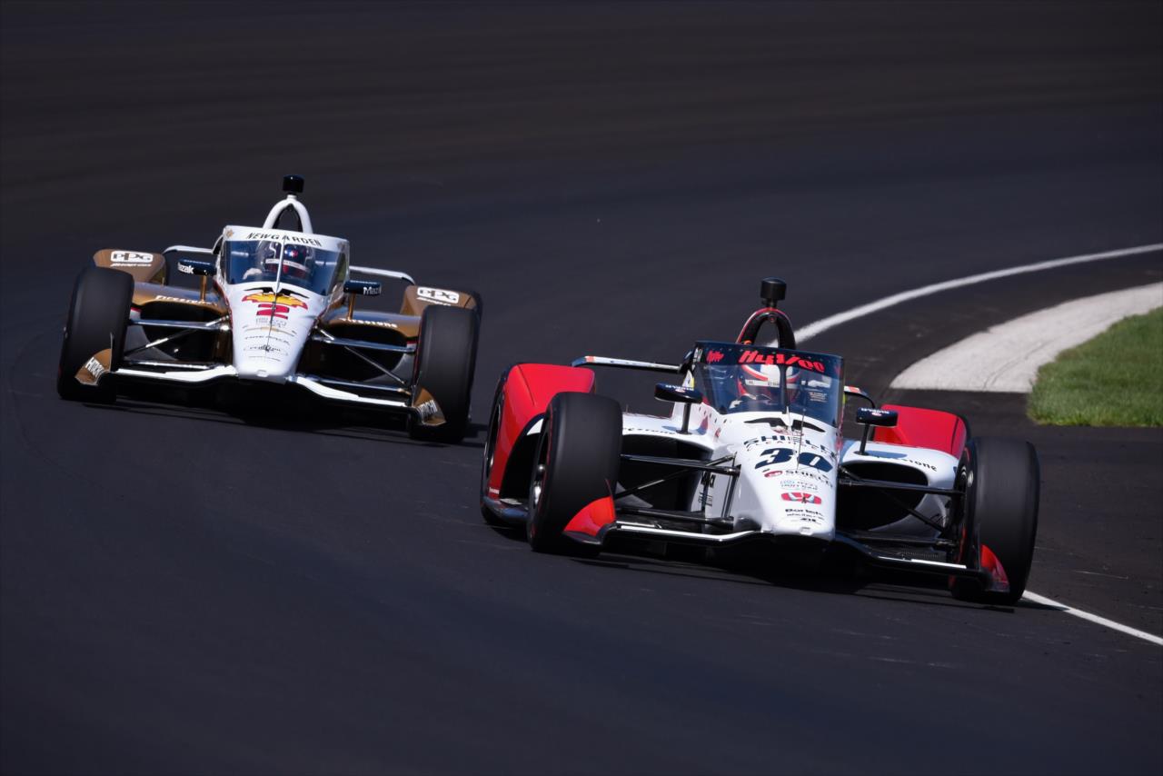 Christian Lundgaard and Josef Newgarden - Indianapolis 500 Open Test - By: James Black -- Photo by: James  Black
