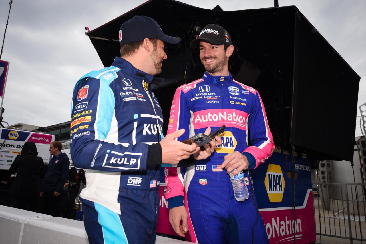 Marco Andretti and Alexander Rossi - Indianapolis 500 Practice - By: James Black -- Photo by: James  Black