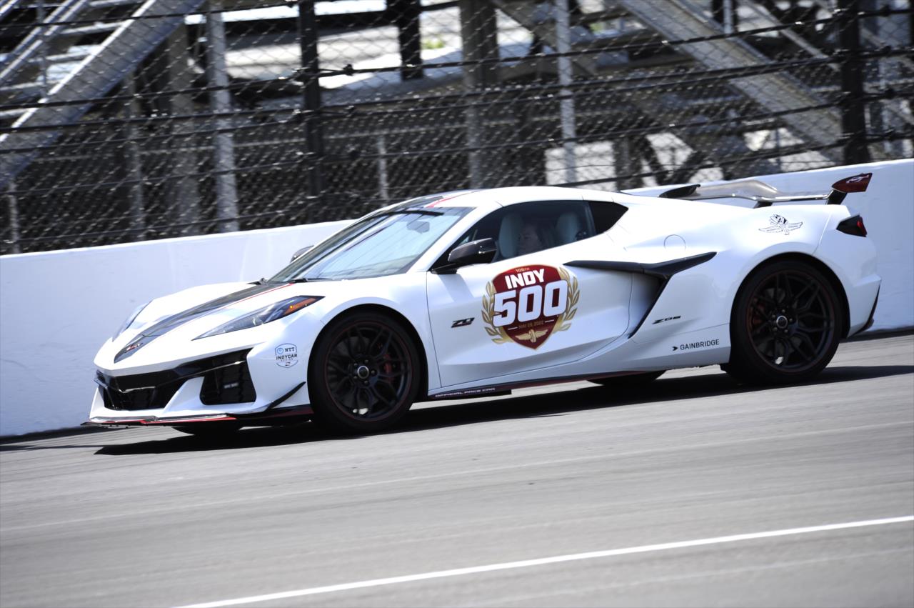 Corvette Pace Car - Indianapolis 500 Practice - By: Mike Young -- Photo by: Mike Young