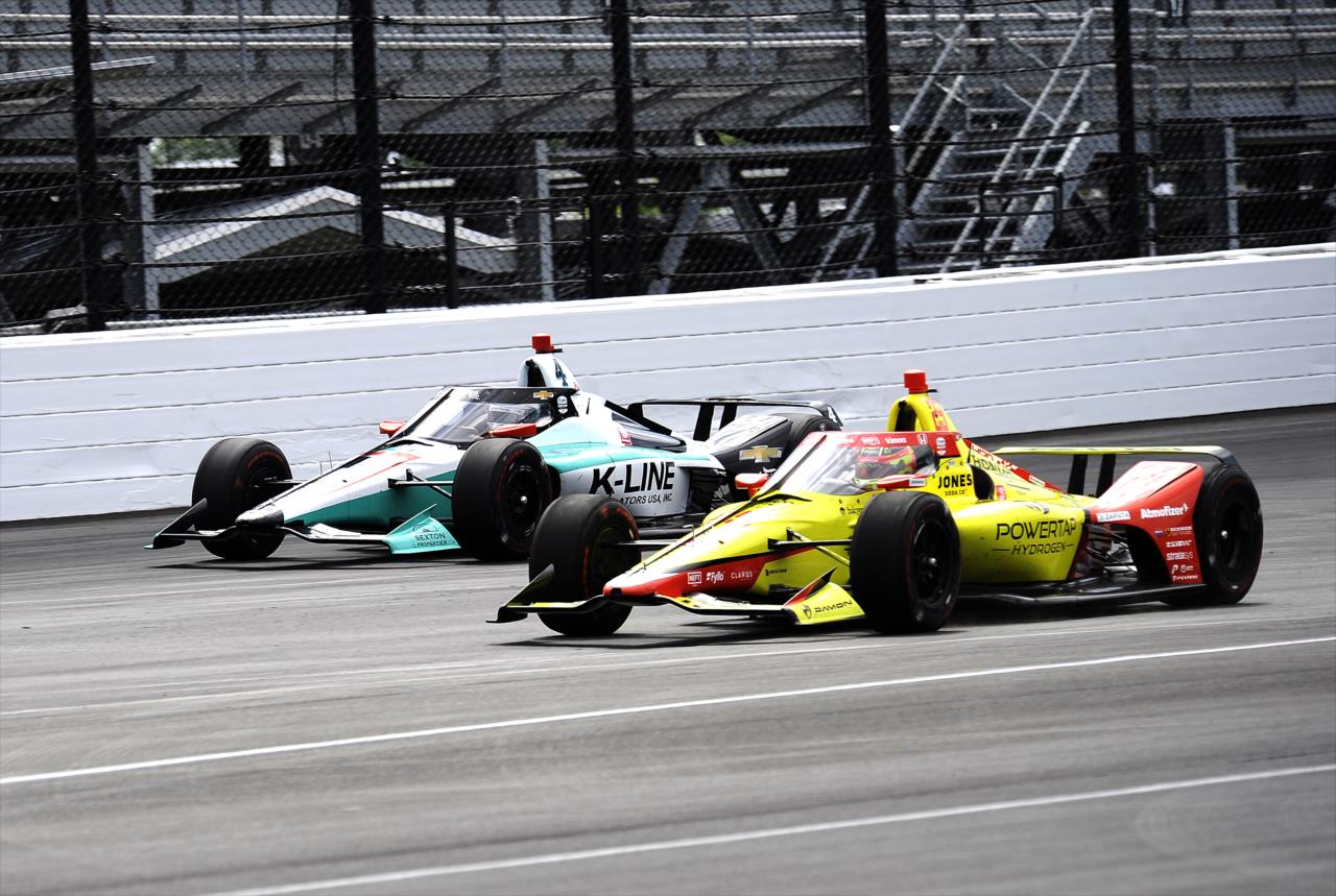 Dalton Kellett and Devlin DeFrancesco - Indianapolis 500 Practice - By: Mike Young -- Photo by: Mike Young