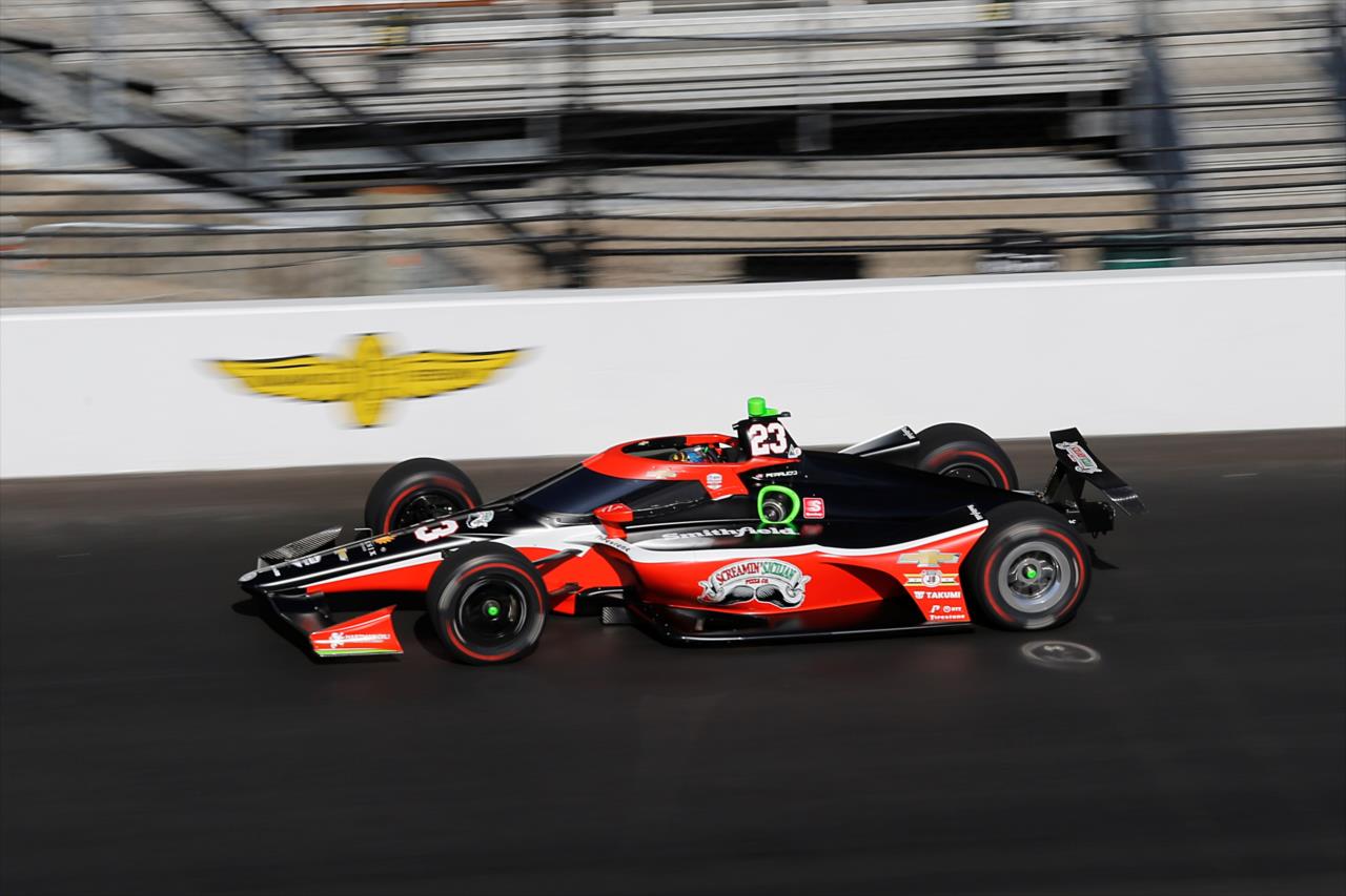 Santino Ferrucci - Indianapolis 500 Practice - By: Paul Hurley -- Photo by: Paul Hurley