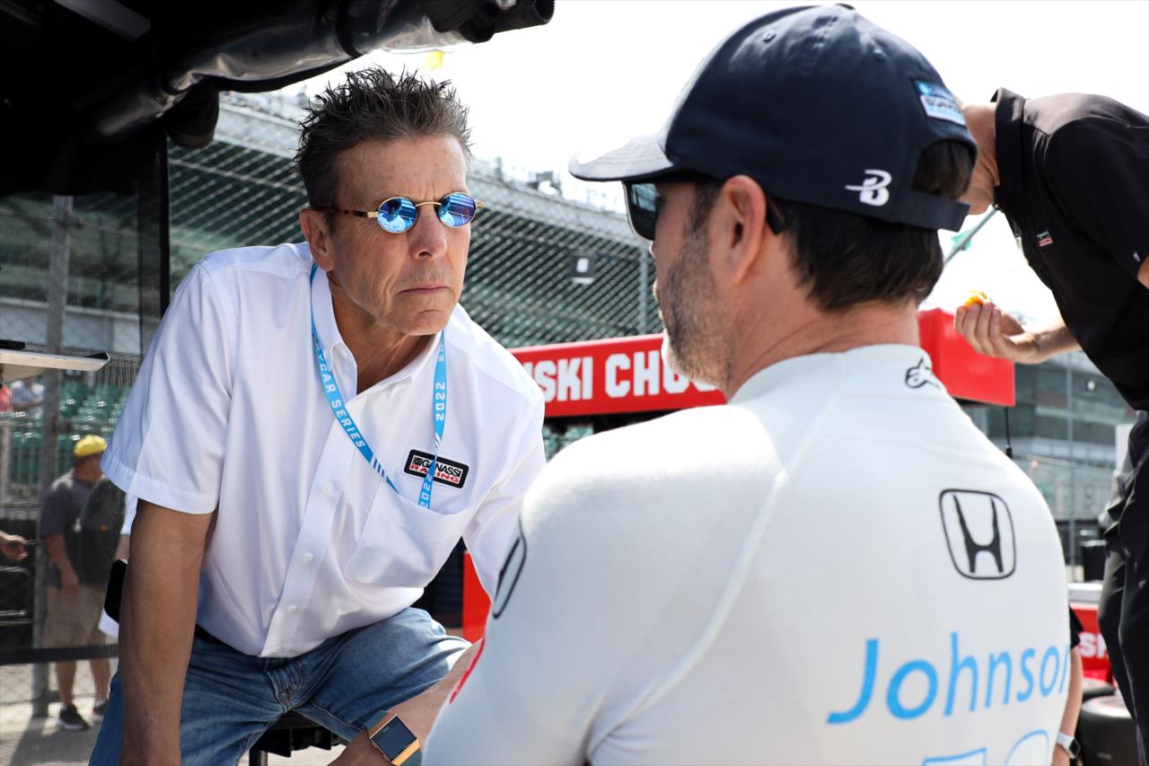 Scott Pruett and Jimmie Johnson - Indianapolis 500 Practice - By: Joe Skibinski -- Photo by: Joe Skibinski