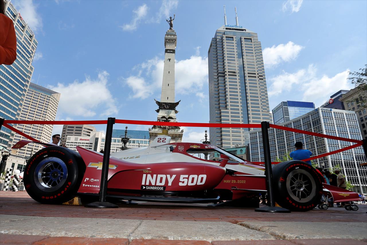 Event Car on Monument Circle - By: Paul Hurley -- Photo by: Paul Hurley