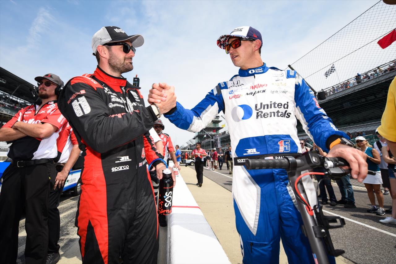 Jack Harvey and Graham Rahal - PPG Presents Armed Forces Qualifying - By: James Black -- Photo by: James  Black