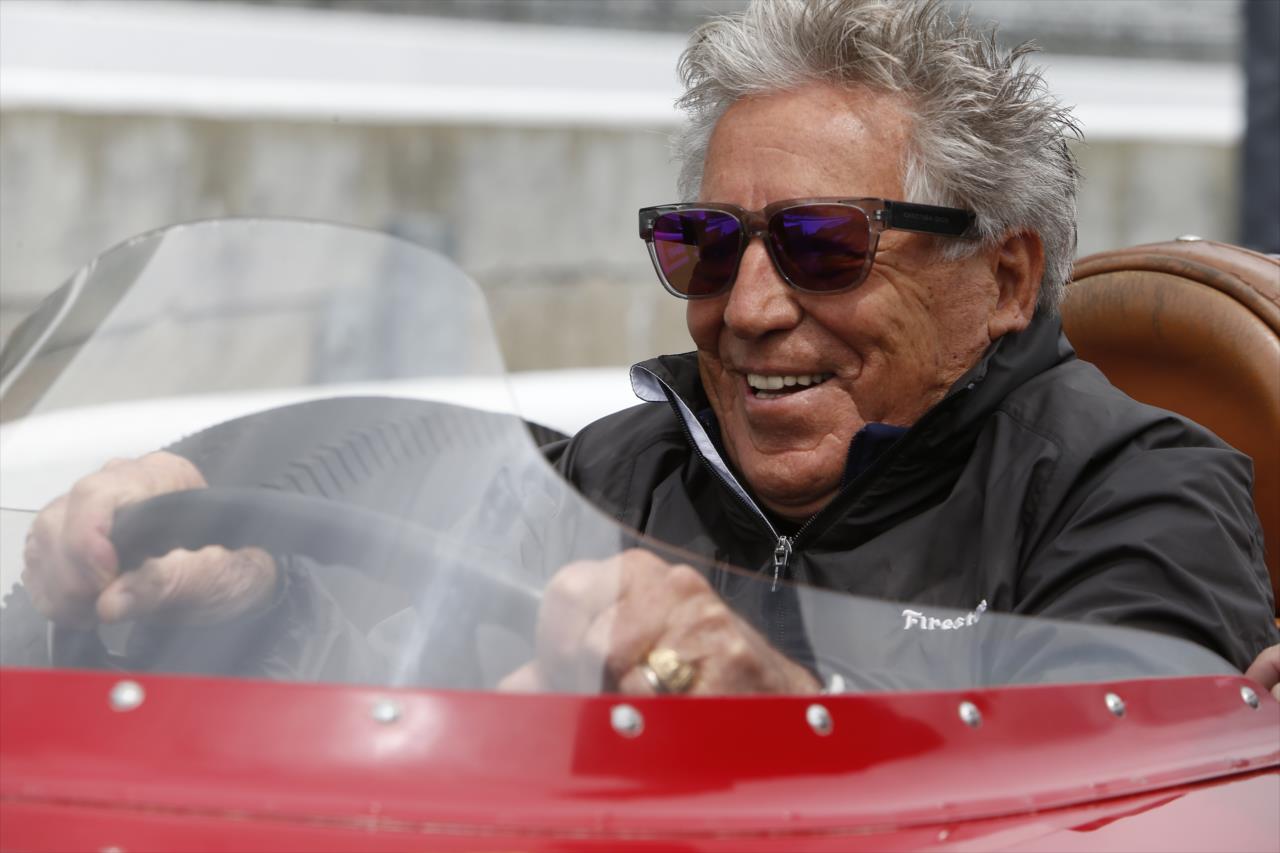 Mario Andretti in the Cummins Diesel Special - PPG Presents Armed Forces Qualifying - By: Chris Jones -- Photo by: Chris Jones