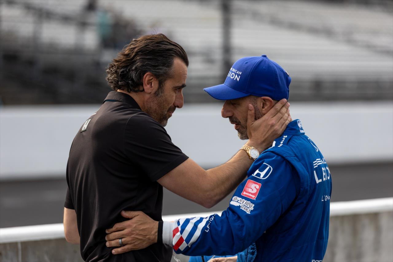 Dario Franchitti and Tony Kanaan - PPG Presents Armed Forces Qualifying - By: Travis Hinkle -- Photo by: Travis Hinkle