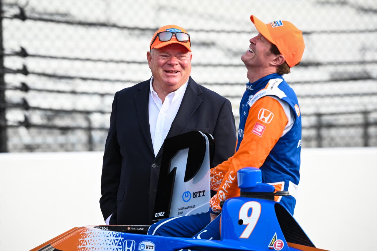 Chip Ganassi and Scott Dixon - Indianapolis 500 Front Row - By: James Black -- Photo by: James  Black